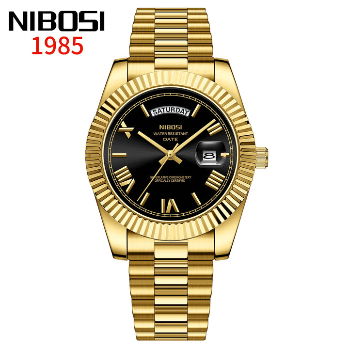 NIBOSI Brand Original Stainless Steel Quartz Watches