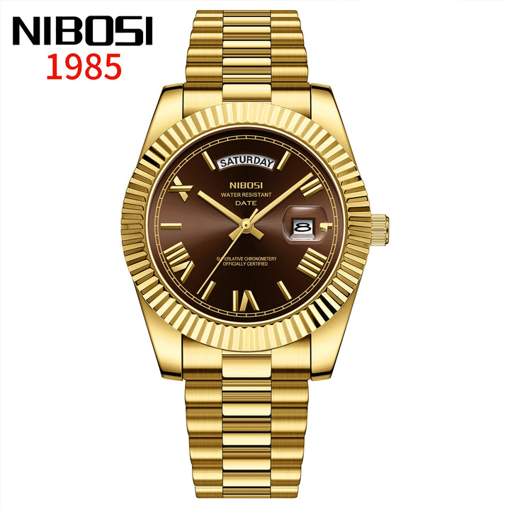 NIBOSI Brand Original Stainless Steel Quartz Watches