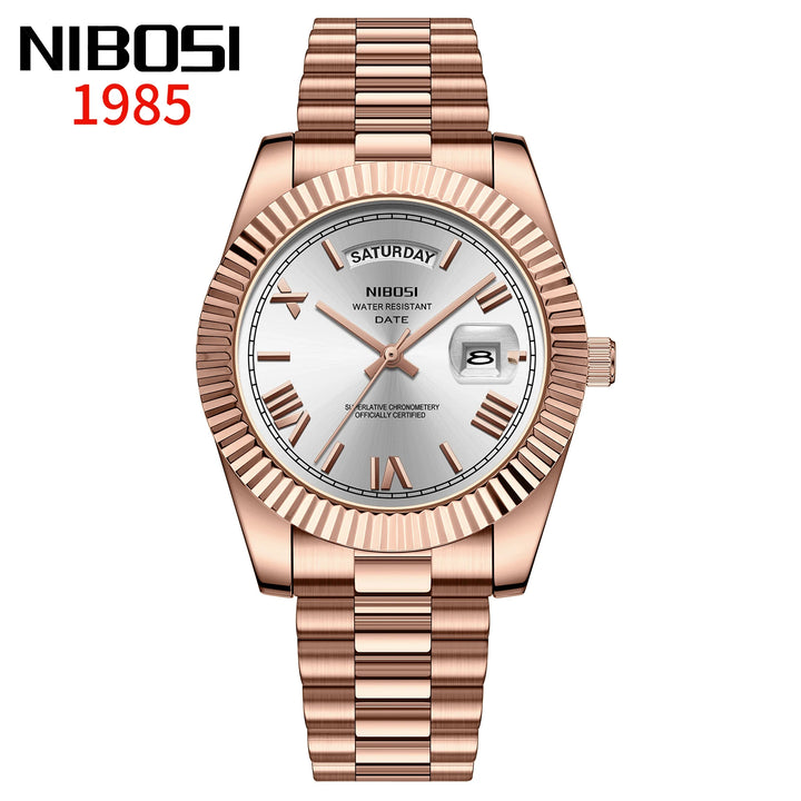 NIBOSI Brand Original Stainless Steel Quartz Watches