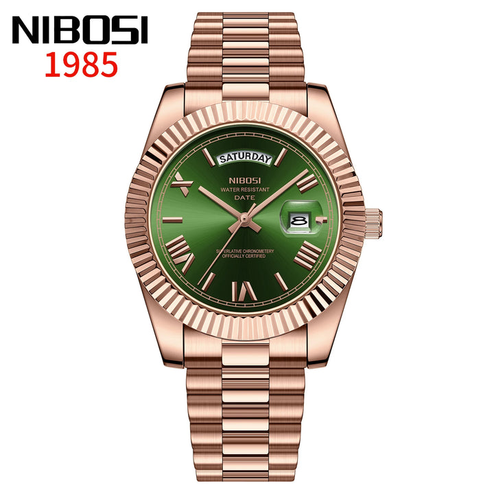 NIBOSI Brand Original Stainless Steel Quartz Watches