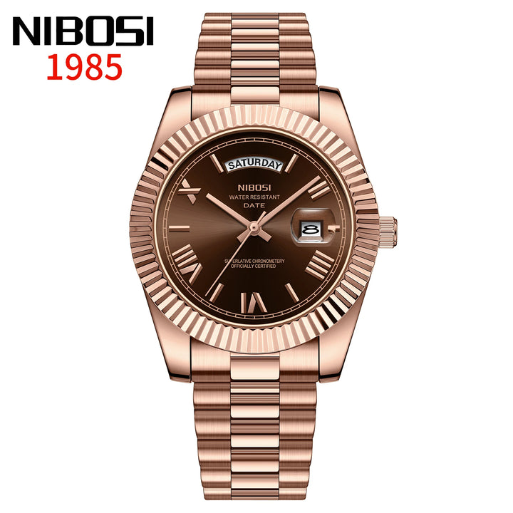 NIBOSI Brand Original Stainless Steel Quartz Watches
