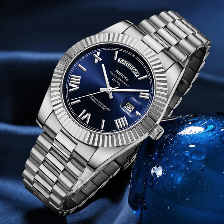 NIBOSI Brand Original Stainless Steel Quartz Watches